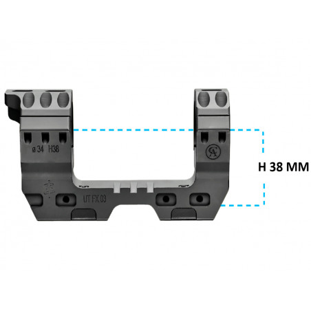 Кронштейн Contessa Ultra Tactical 34мм на Picatinny, h23мм, 20 MOA