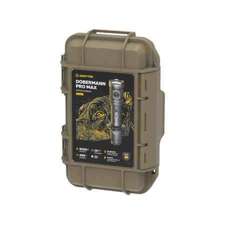 Фонарь Armytek Dobermann Pro Max Magnet USB 3000lm белый свет