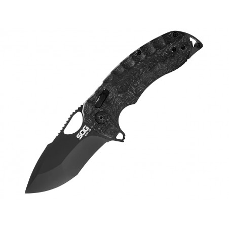 Нож складной SOG Kiku XR Blackout, сталь CTS-XHP, рукоять микарта