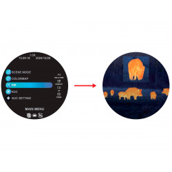 Тепловизионный монокуляр Hunter HR215 256х192, AI 384x288, D15, WiFi