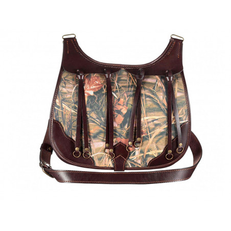 Ягдташ VEKTOR из кордуры с кожаной отделкой