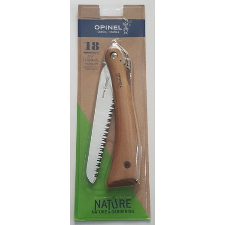 Пила складная Opinel Saw 18, 18см, углеродистая сталь, бук