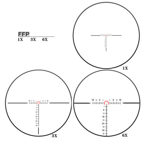 Оптический прицел DISCOVERY ED-AR 1-6X24IR FFP FW30 (Загонный)