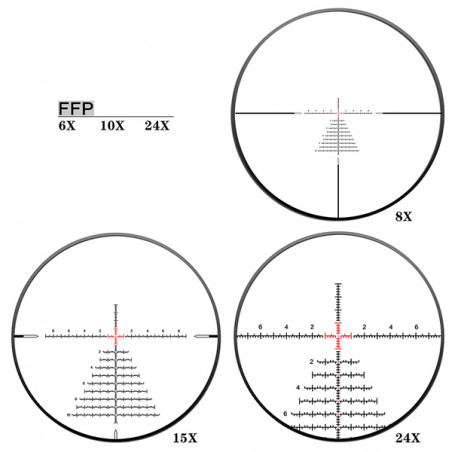Оптический прицел DISCOVERY LHD 6-24X50SFIR FFP Zero Stop