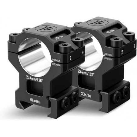 Кольца DISCOVERYOPT 25мм низкие под Picatinny (7075)