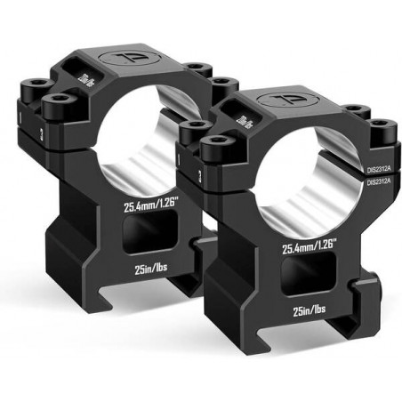 Кольца DISCOVERYOPT 25мм средние под Picatinny (7075)