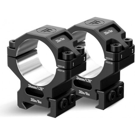 Кольца DISCOVERYOPT 34мм средние (7075) под Picatinny