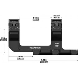 Моноблок Discoveryopt высокоточный выносной weaver 34мм (средний)