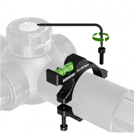 Уровень пузырьковый кольцевой DISCOVERYOPT, на трубу Ø 25,4 / 30 / 34 мм