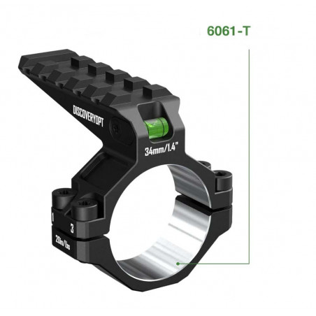 Уровень пузырьковый кольцевой с верхней планкой DISCOVERYOPT, на трубу Ø 30 / 34 мм