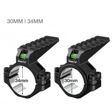 Уровень пузырьковый кольцевой с верхней планкой DISCOVERYOPT, на трубу Ø 30 / 34 мм