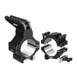 Кольца DISCOVERYOPT 34мм усиленные низкие (7075) с планкой и уровнем под Picatinny