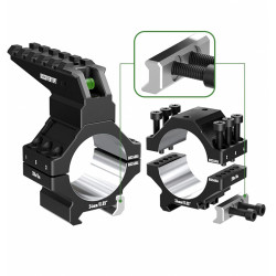 Кольца DISCOVERYOPT 30мм усиленные низкие (7075) с планкой и уровнем под Picatinny