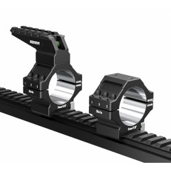 Кольца DISCOVERYOPT 30мм усиленные низкие (7075) с планкой и уровнем под Picatinny