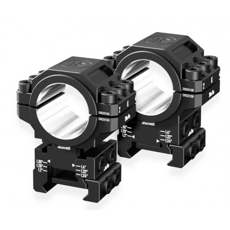 Кольца DISCOVERYOPT 25 / 30 мм усил. с проставками и регулиров высоты (6061) под Picatinny