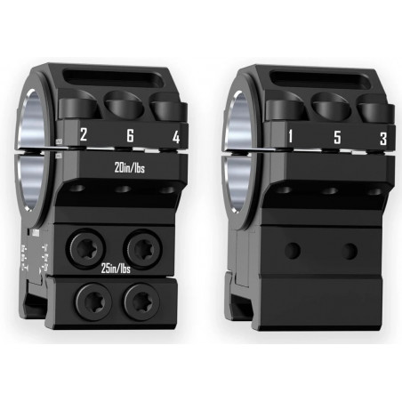 Кольца DISCOVERYOPT 25 / 30 мм усил. с проставками и регулиров высоты (6061) под Picatinny