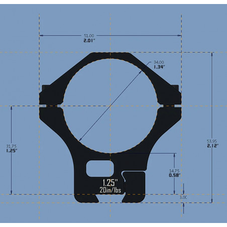 Кольца DISCOVERYOPT Ø 25,4 / 30 / 34, с проставками, высота 32 мм (6061) под планку л/хв 11мм