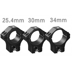 Кольца DISCOVERYOPT Ø 25,4 / 30 / 34, с проставками, высота 32 мм (6061) под планку л/хв 11мм