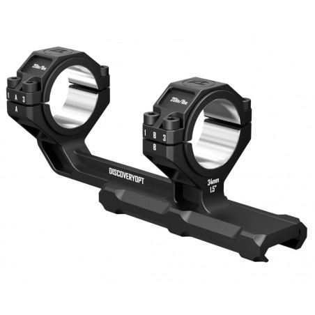 Моноблок DISCOVERYOPT с проставками под трубы Ø 30/34 мм высота профиля 1,5″ под Picatinny (6061)