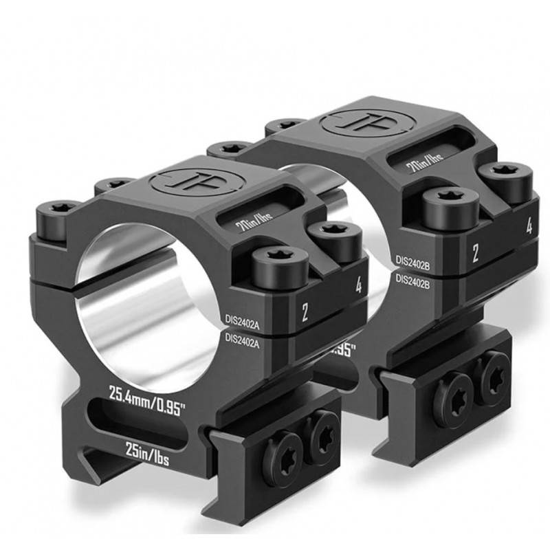 Кольца DISCOVERYOPT 25,4 мм низкие под Picatinny (6061)