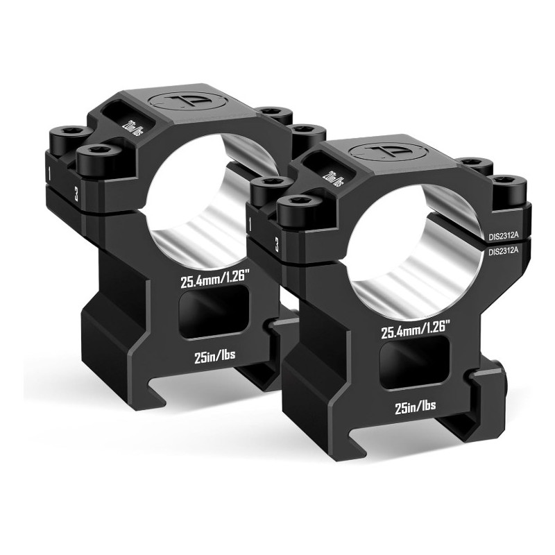 Кольца DISCOVERYOPT 25мм средние под Picatinny (6061)