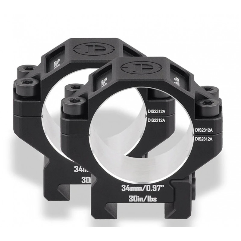 Кольца DISCOVERYOPT 34мм низкие под Picatinny (6061)