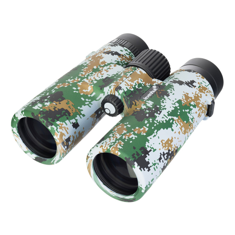 Бинокль камуфляжный Dots, Levenhuk Camo 10x42 с сеткой