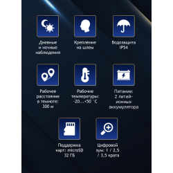 Бинокль цифровой ночного видения Levenhuk Halo NVB10 Helmet, с креплением на шлем