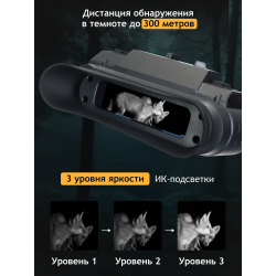 Бинокль цифровой ночного видения Levenhuk Halo NVB10 Helmet, с креплением на шлем