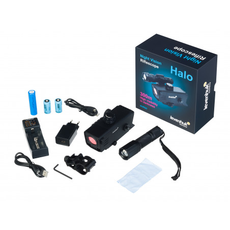 Монокуляр цифровой ночного видения Levenhuk Halo NVR50, с прицельным крепежом