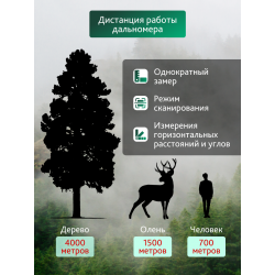 Бинокль с дальномером Levenhuk Guard PRO 4000