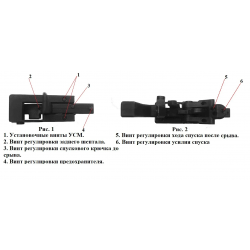 УСМ регулируемый (1-2 ступенчатый) "SY" ARMS RTG для AR-15