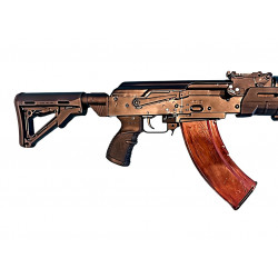 Завышенный адаптер приклада с буфером "AKM SB" (Mil/Com) с вырезом под колодку для АКМ/АК-74/ВПО