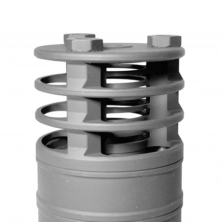 ДТКП Поток укороченный РПК-74 кал.5,45, резьба М14х1L, Со стальным рассекателем, сталь