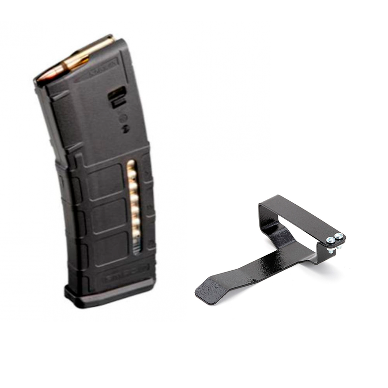 Комплект магазин PMAG 30 GEN M2 с окном на 30 патронов кал. 5.56/.223 и клипса для крепления к поясу