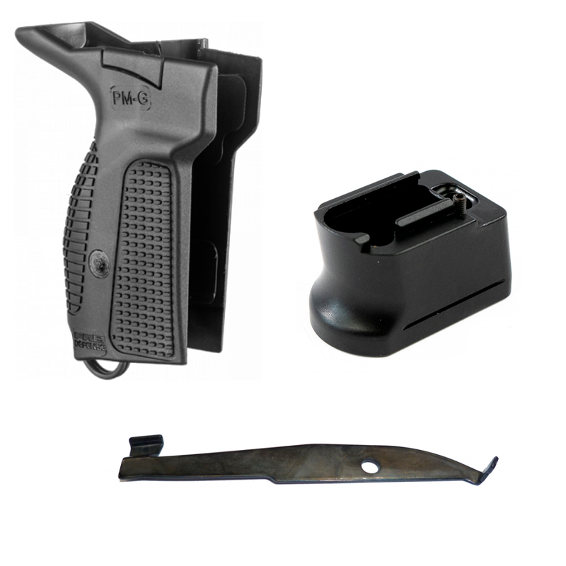 Комплект рукоять со сбросом магазина "PM-G" (амбидекстр) и пяткой на 2 патрона кал. 9х18 для ПМ