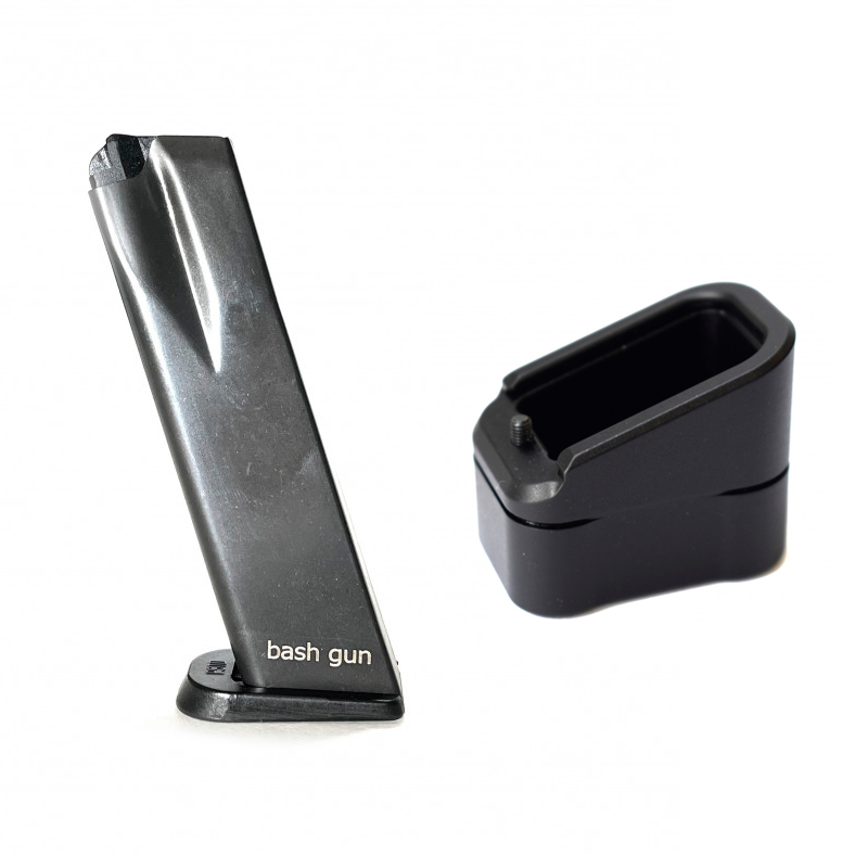 Комплект магазин на 15 патронов кал.10х28 для Grand Power Т11/Т12, Bash Gun и пятка на 5 патронов