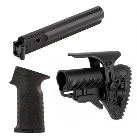 Комплект пистолетная рукоять MOE-K2 и адаптер CG701 с прикладом GLR-16 CP для АК-74/Сайга исп. 030