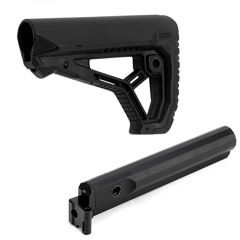 Комплект из адаптера приклада с трубой CG702 прикладом GL-CORE для АК/Сайга исп. 030