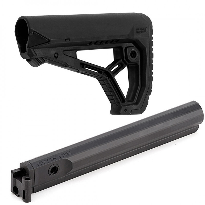 Комплект из адаптера приклада с трубой CG704 и прикладом GL-CORE для Сайга-9/Сайга исп.033