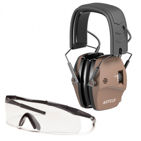 Комплект защиты из наушников Кречет и очков Aegis Arc Regular Fit Спорт