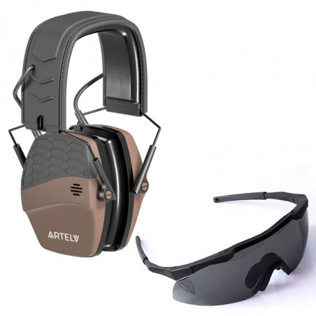 Комплект защиты из наушников Кречет и очков Aegis Arc Regular Fit Спорт