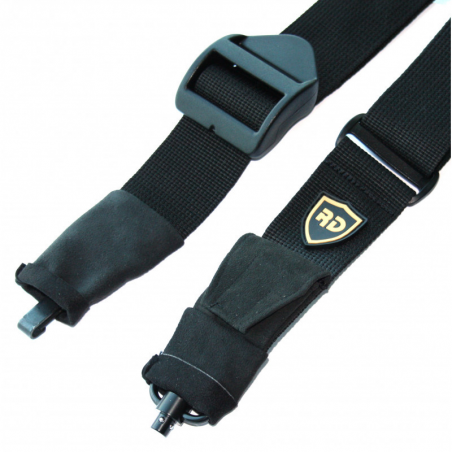 Быстрорегулируемый оружейный ремень R-2F двухточечный (карабин/QD) и беруши, олива