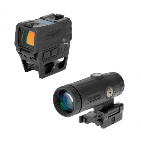 Комплект коллиматор AEMS Pro X2 RD, красная марка и 3-х кратный увеличитель HM3X