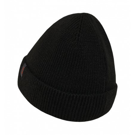 Шапка H.U.T. Tiller с отворотом, чёрная