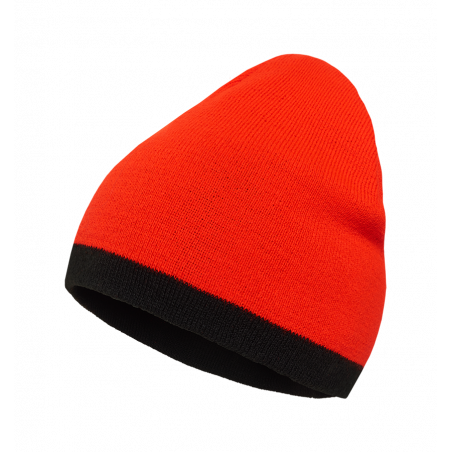 Шапка H.U.T. Dude двусторонняя, чёрная/мандарин