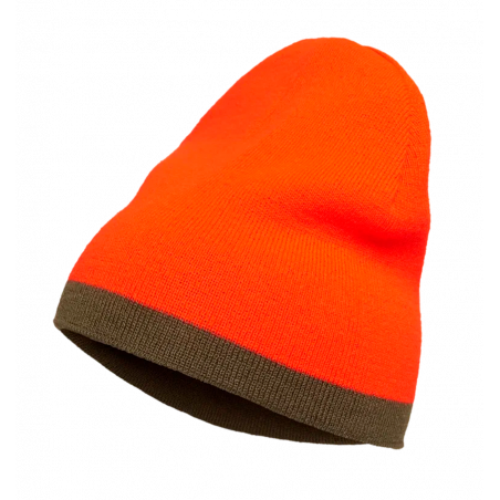 Шапка H.U.T. Dude двусторонняя, хаки/мандарин