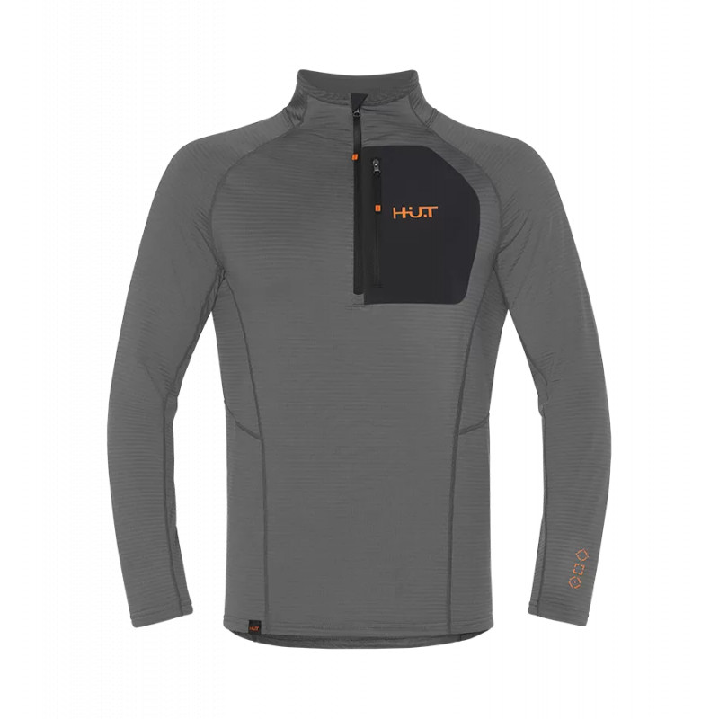 Термобельё мужское H.U.T. Yugan, лонгслив с воротником, серый