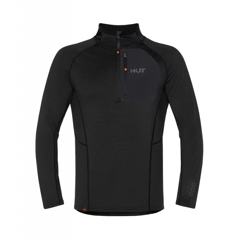 Термобельё мужское H.U.T. Yugan, лонгслив с воротником, чёрный