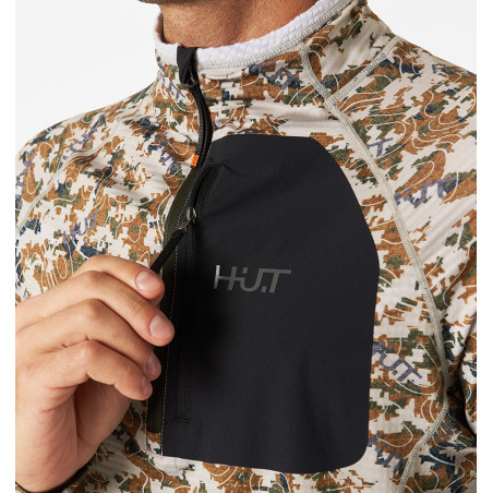 Термобельё мужское H.U.T. Yugan, лонгслив с воротником, хаки/оливковый